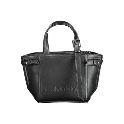 Black Polyester Handbag