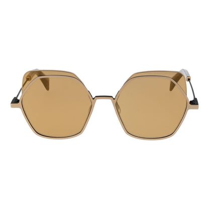 Gold Stainless Steel Sunglasses