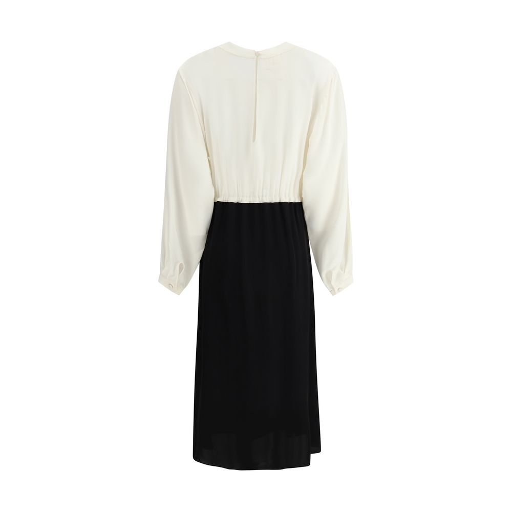 Multicolor Silk Casual Dress