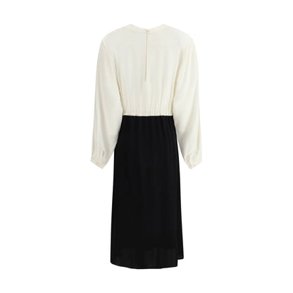 Multicolor Silk Casual Dress