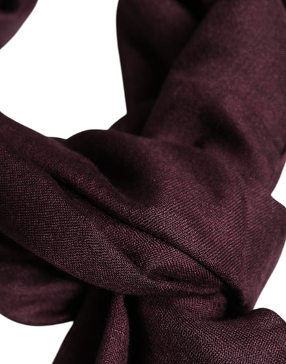 Maroon Cashmere Neck Warmer Wrap Shawl Scarf