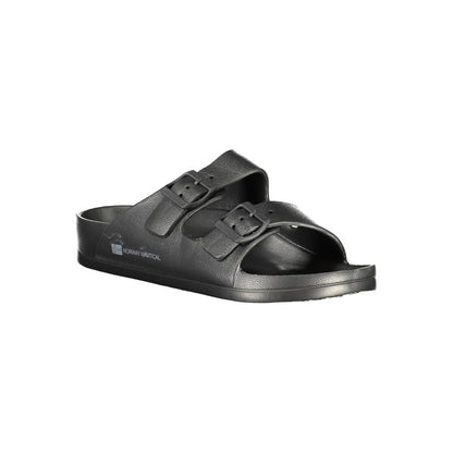 Black Plastic Men Sandal