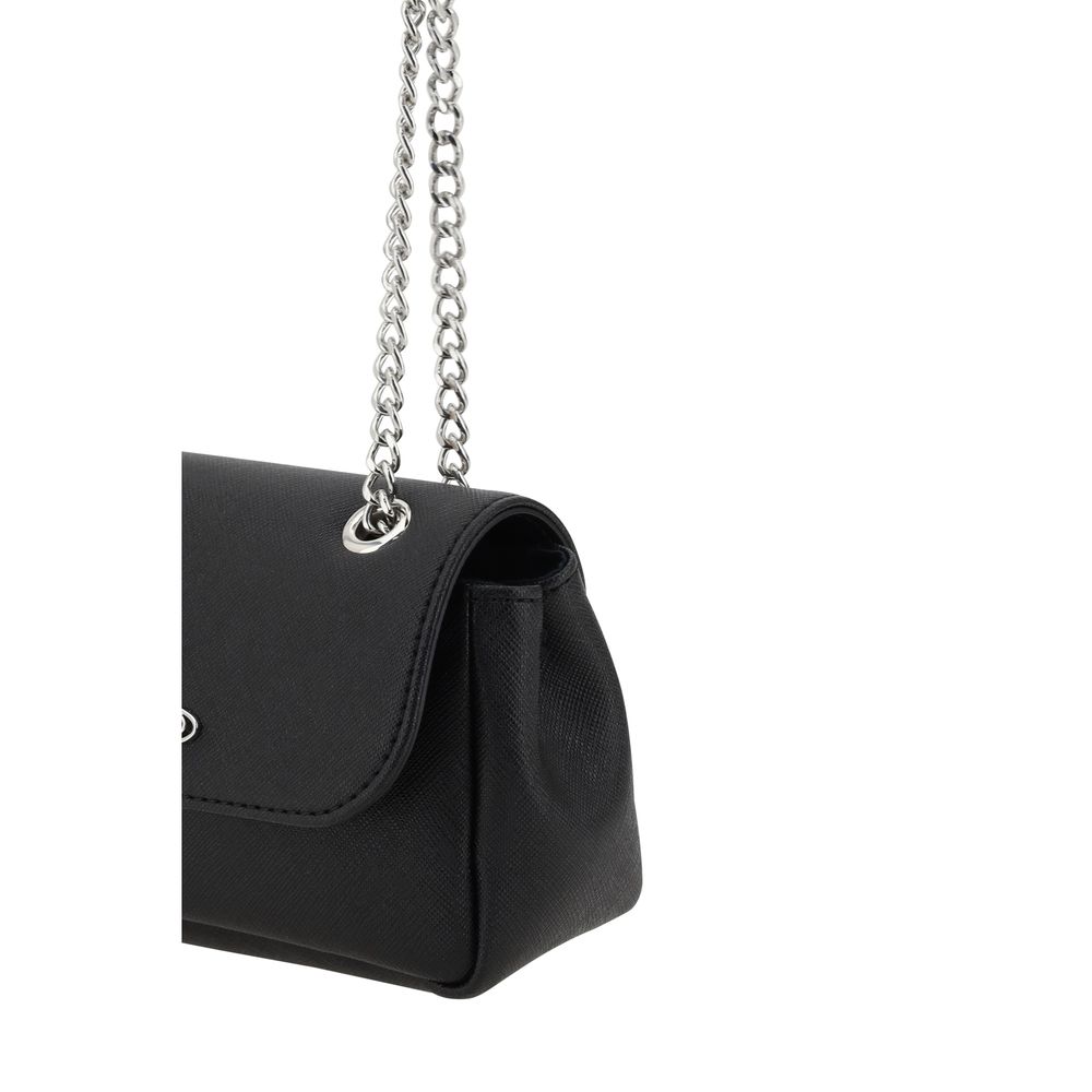 Black Polyethylene Shoulder Bag