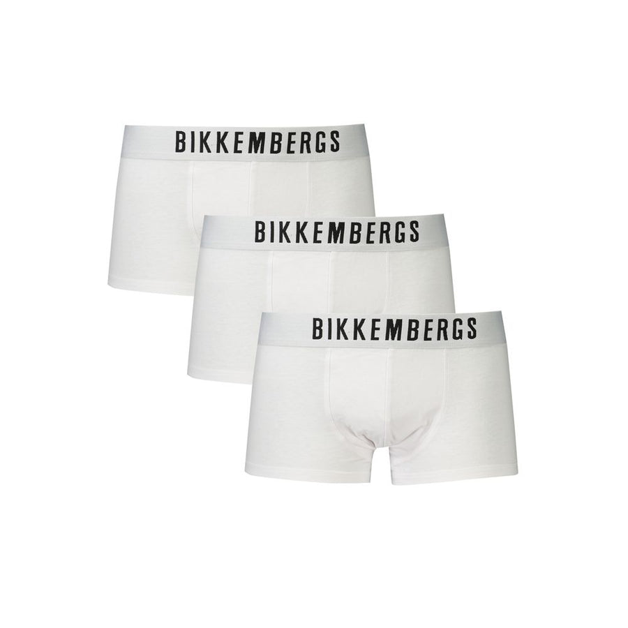 White Polyester Men's Boxer