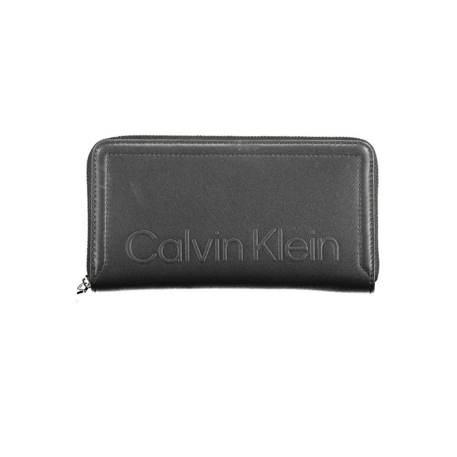 Black Polyurethane Women Wallet