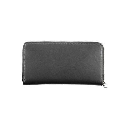 Black Polyurethane Women Wallet