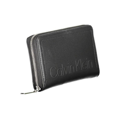 Black Polyurethane Women Wallet
