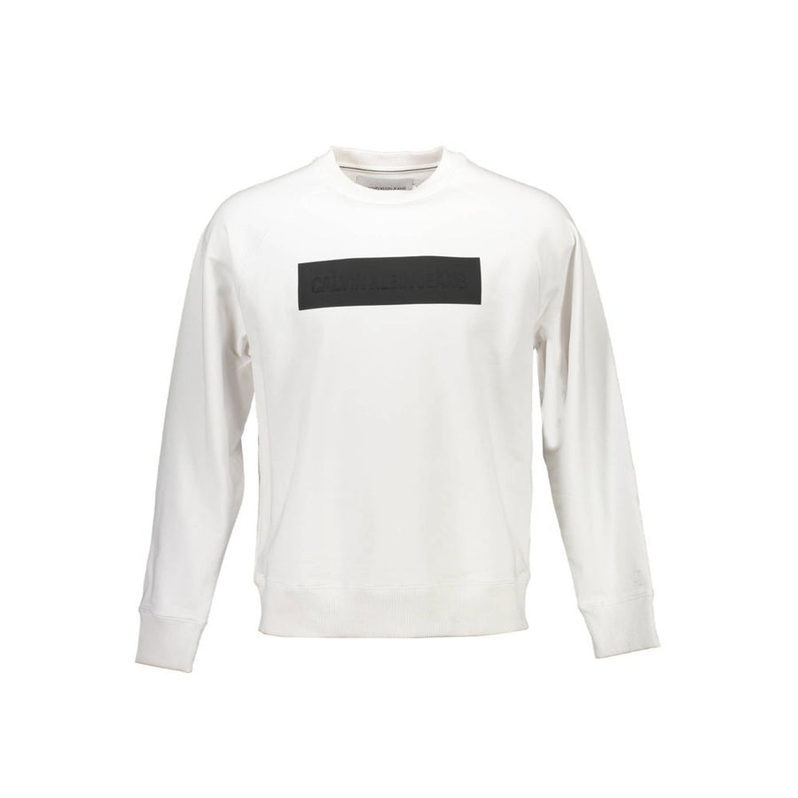 White Cotton Men Sweater