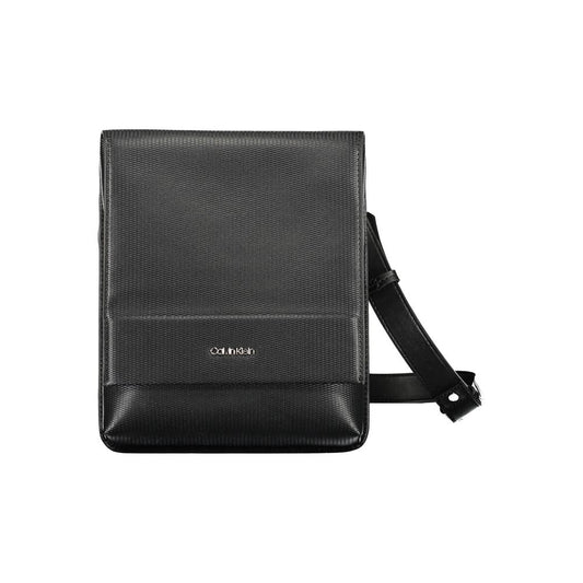 Black Polyester Shoulder Bag