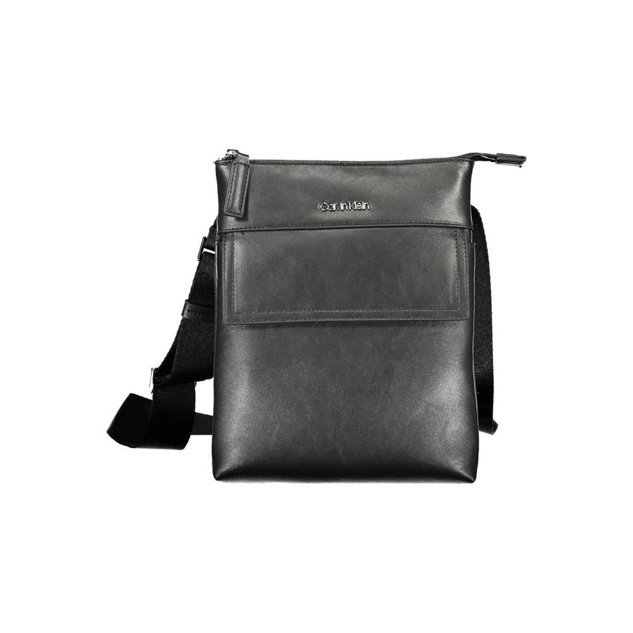 Black Polyester Shoulder Bag