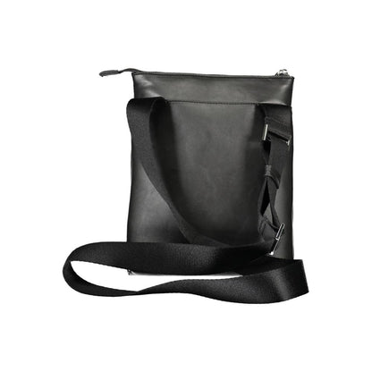Black Polyester Shoulder Bag