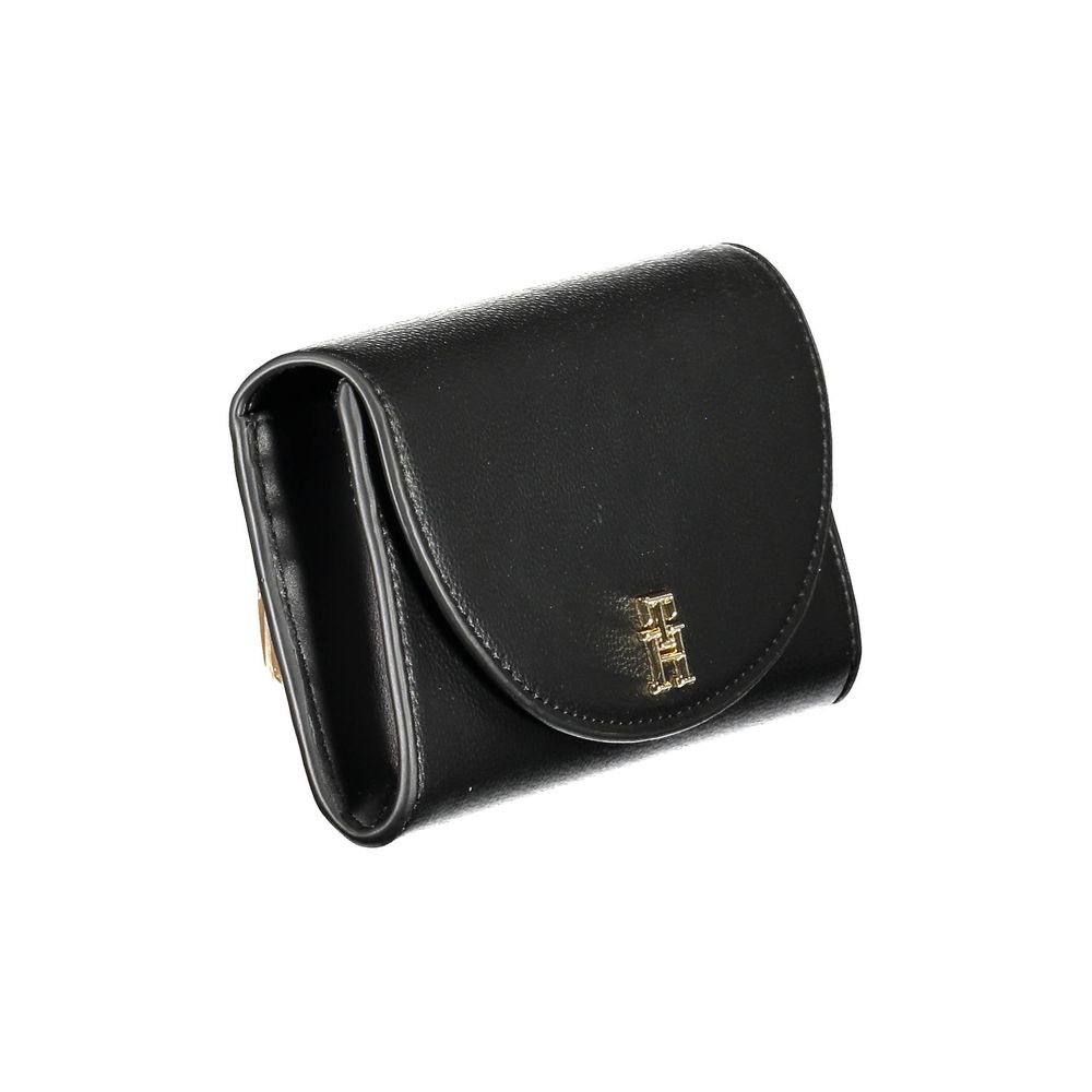 Black Polyurethane Women's Wallet
