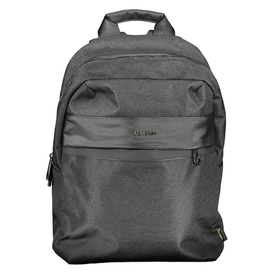 Black Polyester Backpack