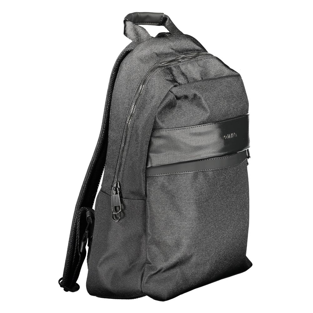 Black Polyester Backpack