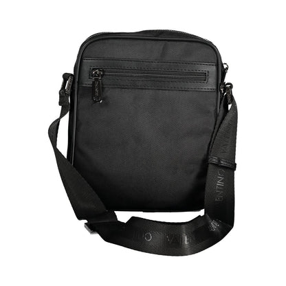 Black Fabric Men's Shoulder Bag
