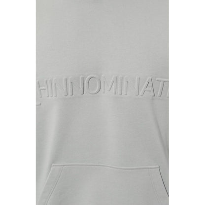 Gray Cotton Men Hoodie