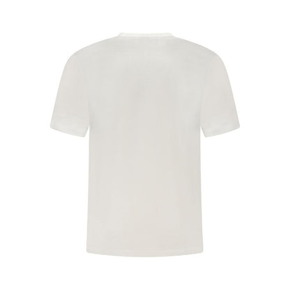 White Cotton Men T-Shirt
