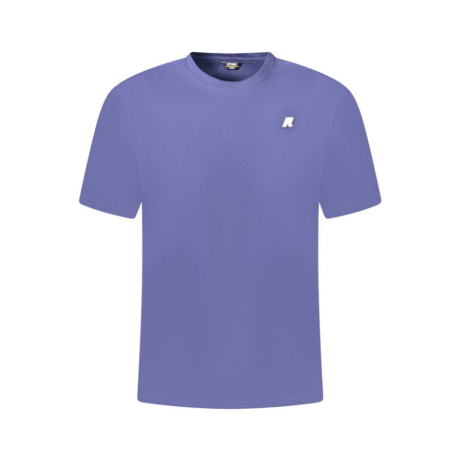 Blue Cotton Men T-Shirt