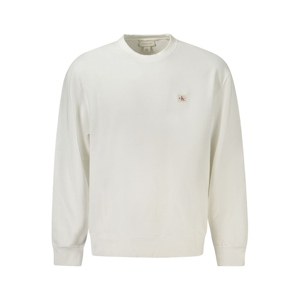 White Cotton Men Sweater