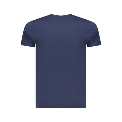 Blue Cotton Men T-Shirt