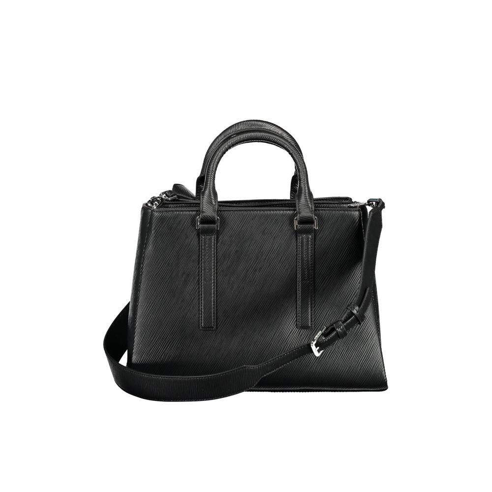 Black Polyester Handbag