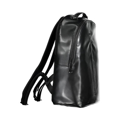 Black Polyester Backpack