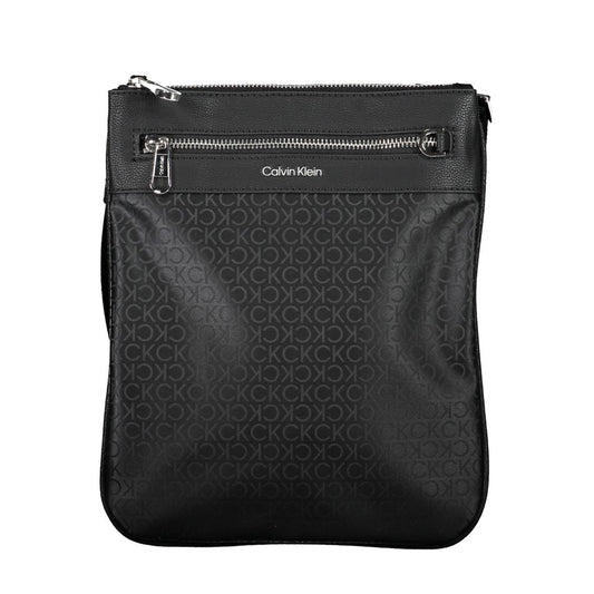 Black Polyester Shoulder Bag