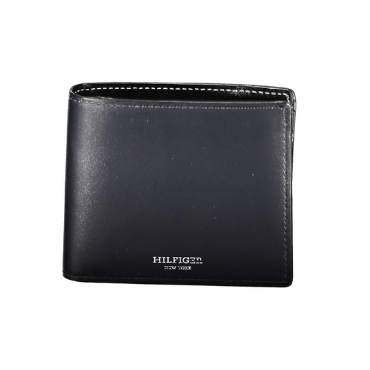 Blue Leather Men Wallet