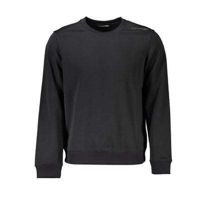 Black Polyester Men Sweater