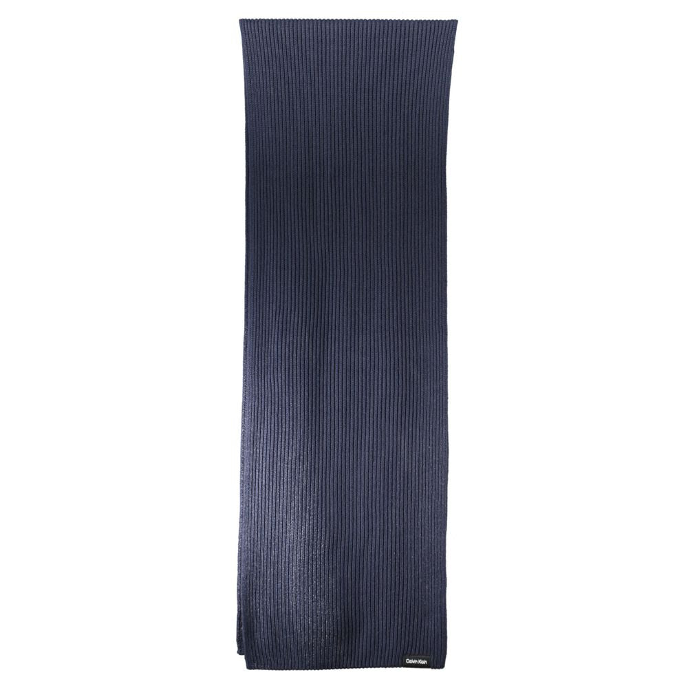 Blue Cotton Men Scarf
