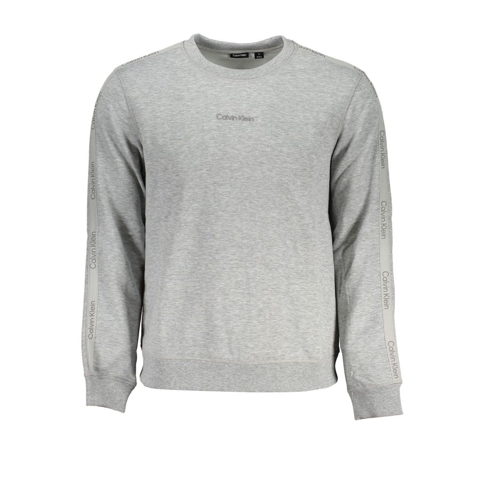 Gray Polyester Men Sweater