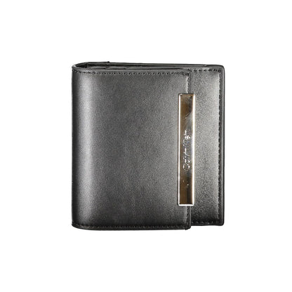 Black Polyurethane Women Wallet