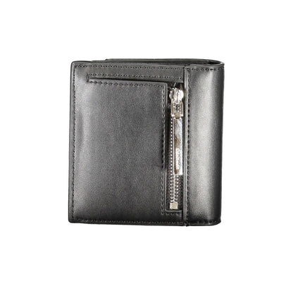 Black Polyurethane Women Wallet
