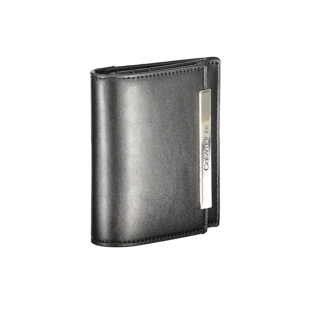 Black Polyurethane Women Wallet
