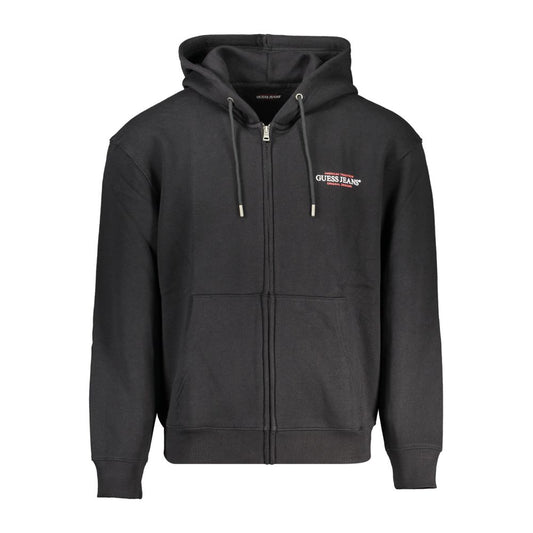 Black Cotton Men Sweater