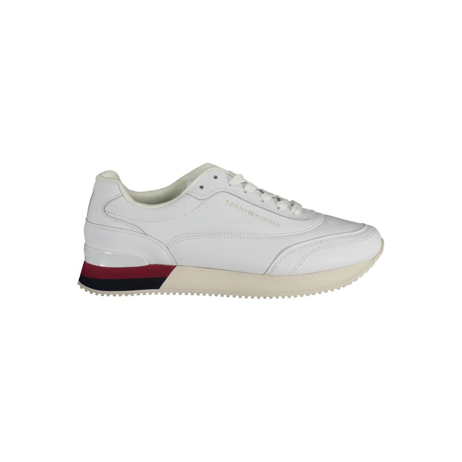 White Polyester Sneaker