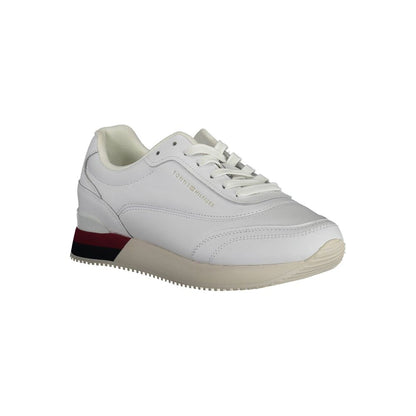 White Polyester Sneaker