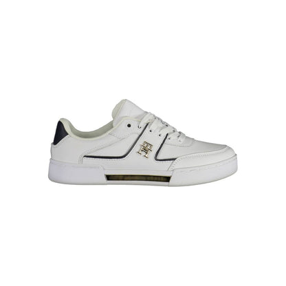 White Polyester Sneaker