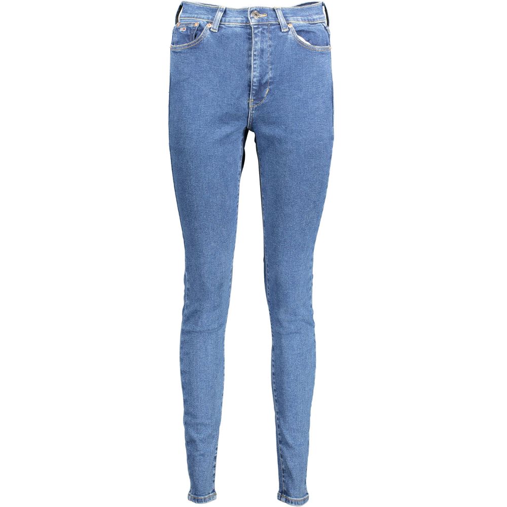 Blue Cotton Women Skinny Jean