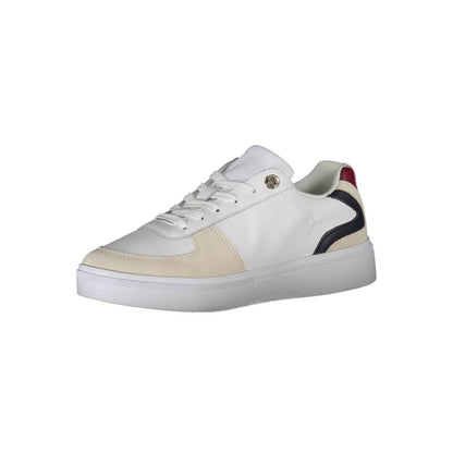 White Polyester Sneaker