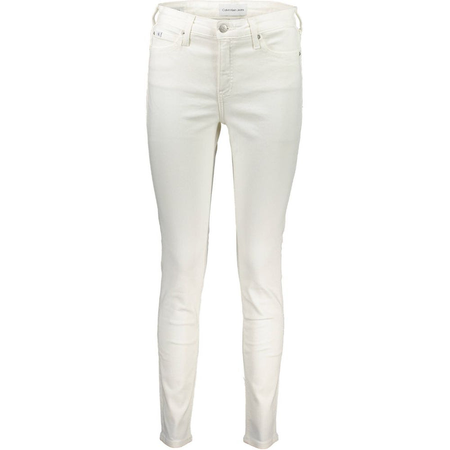White Cotton Women Jeans