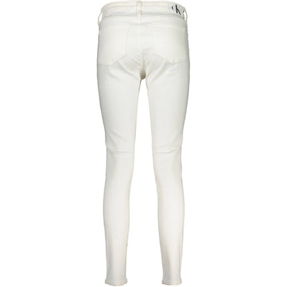 White Cotton Women Jeans