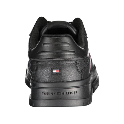 Black Polyester Sneaker