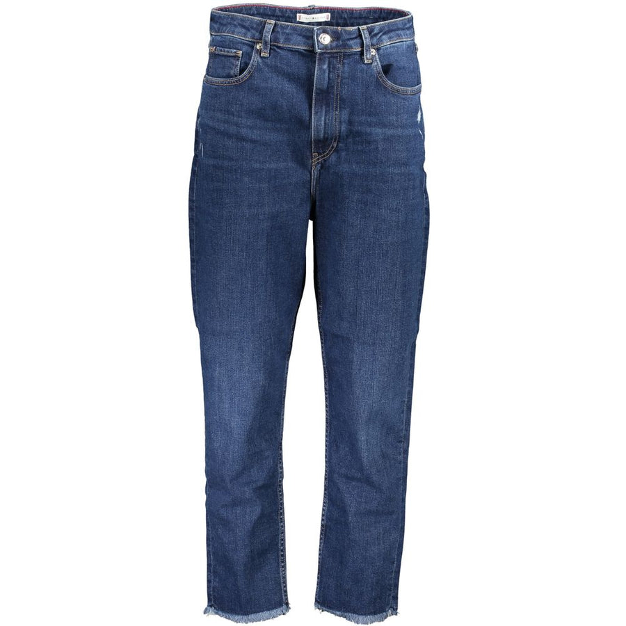 Blue Cotton Women Jeans