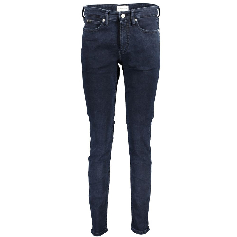 Blue Cotton Women Skinny Jean