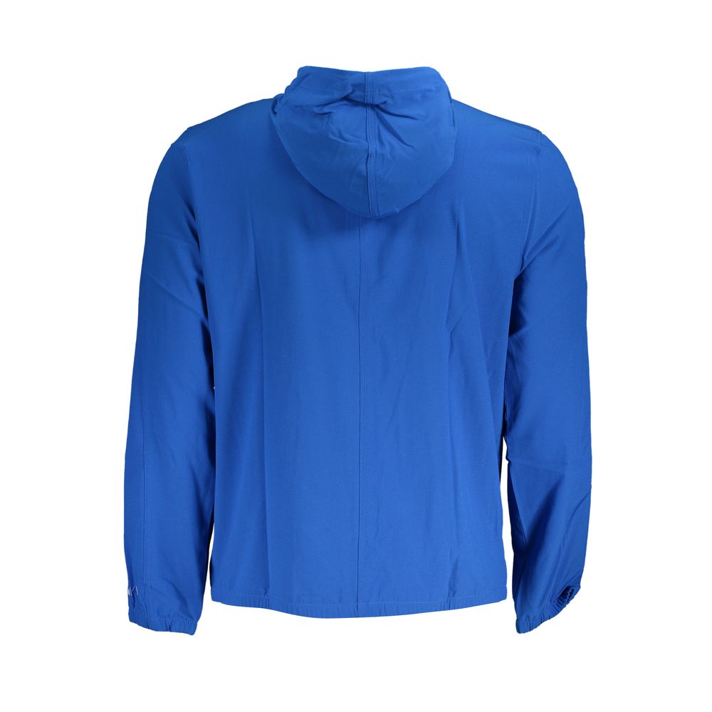 Blue Polyester Men's Sport Jacket