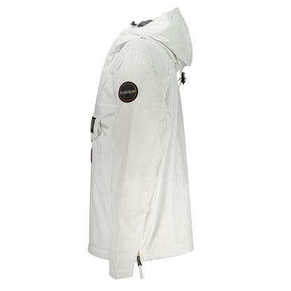 White Polyamide Men Jacket