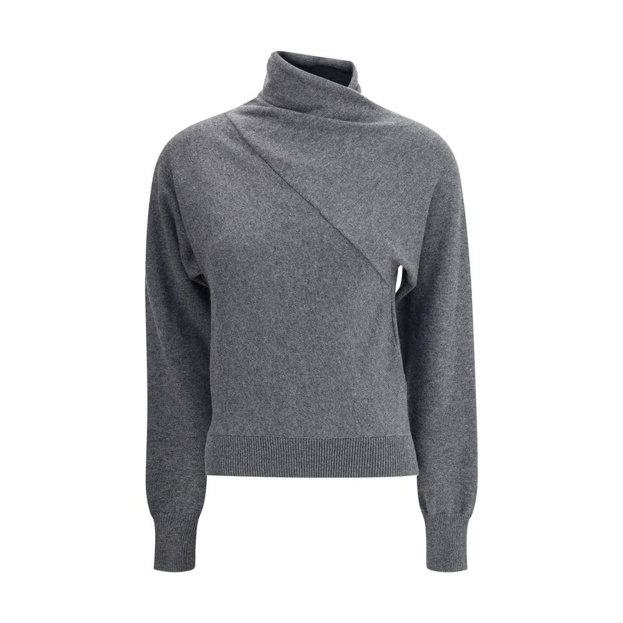 Gray Cashmere Turtleneck