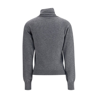 Gray Cashmere Turtleneck