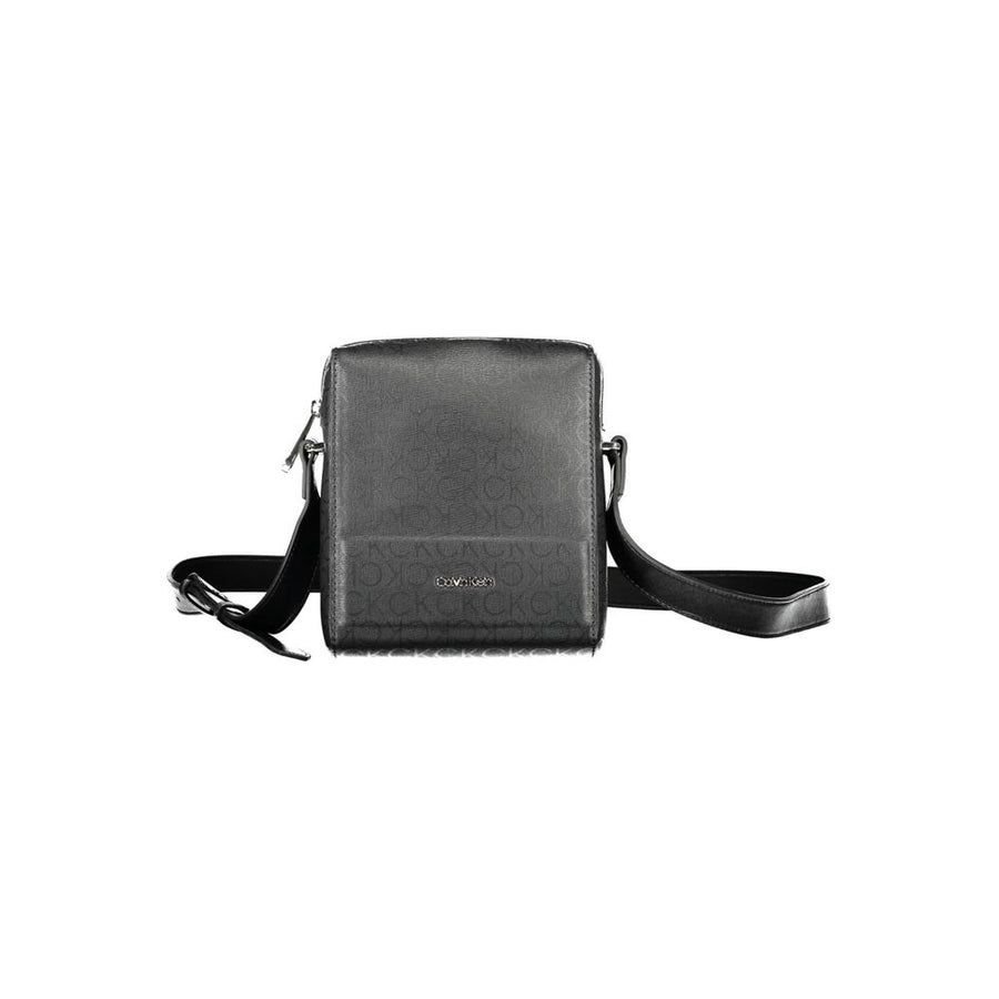 Black Polyester Shoulder Bag
